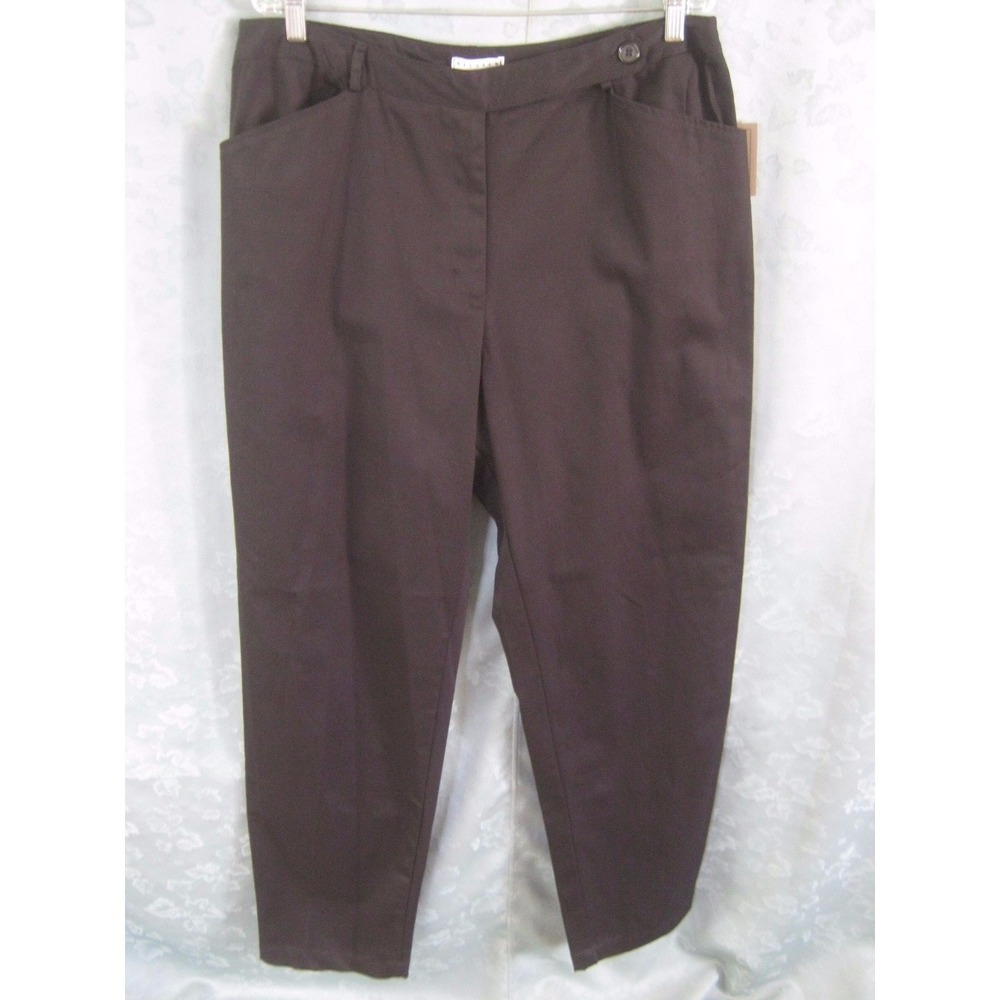 NOS Freeport Studio Business Casual Black Pants Size 20 Tall NWT